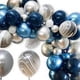 thumbnail image 3 of Metallic Blue Silver Balloon Chain Set Men's Theme Birthday Graduation Party Decoration, 3 of 5