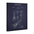 thumbnail image 4 of Stupell Industries Rocket Ship Blueprint Transportation Painting Gallery Wrapped Canvas Art Print Wall Art, 16 x 20, 4 of 8