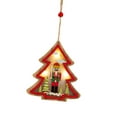 thumbnail image 5 of yotijay Christmas Decoration Wooden Mall Decor Collection Glowing Christmas Tree Pendant, 5 of 9