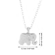 thumbnail image 2 of Collar Buena Suerte Elefante Colgante Cadena Collar con Tarjeta de Mensaje Tarjeta de Regalo, 2 of 3