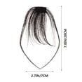 thumbnail image 4 of OULII Forehead Bangs Clip Bang Hair Clip Human Hair Cover Forehead 1Pack, 4 of 8