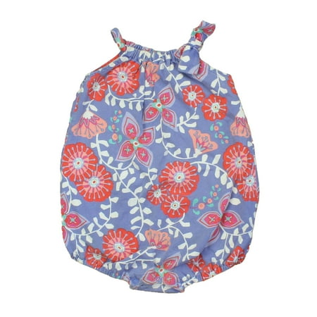 

Pre-owned Tea Girls Blue | Red Romper size: 12-18 Month