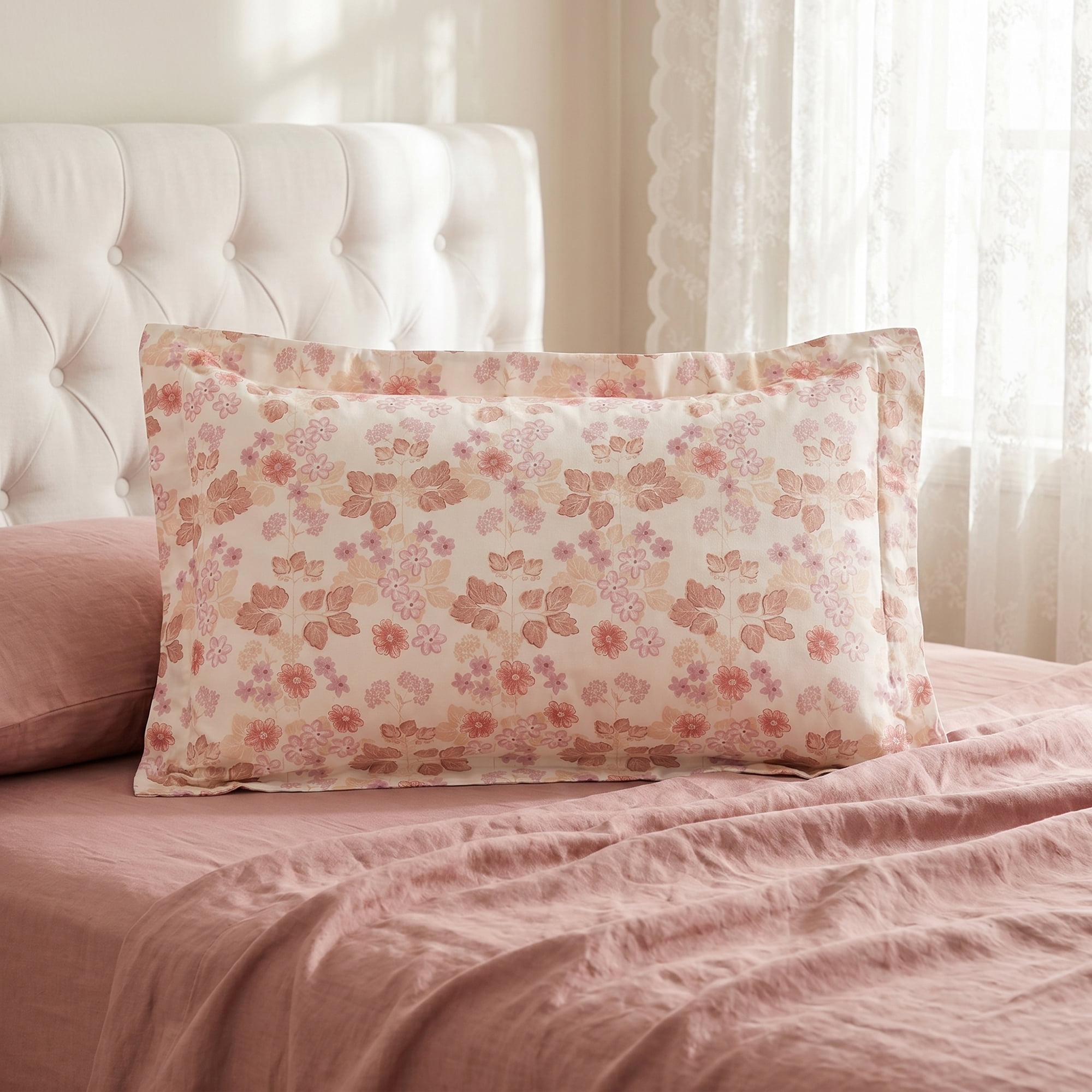 Unique Bargains 2Pcs Cotton Smooth Cooling Bedding Pillowcase Queen Color B