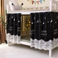 thumbnail image 3 of Dormitory Bunk s Dustproof Privacy Curtains Breathable Shading Nets Bedding Curtain Bed Tent Curtain Bed Canopy Blackout Cloth Curtain Single Sleeper Loft Bedroom Dorm Curtain Decor, 3 of 4