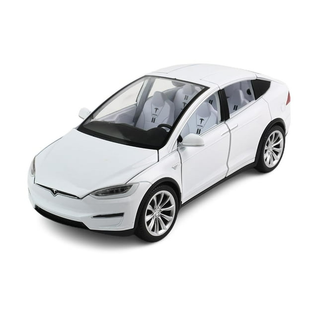 Coche de juguete EROCK modelo X fundido a presión 1/24 con sonido y luz, regalo para niños