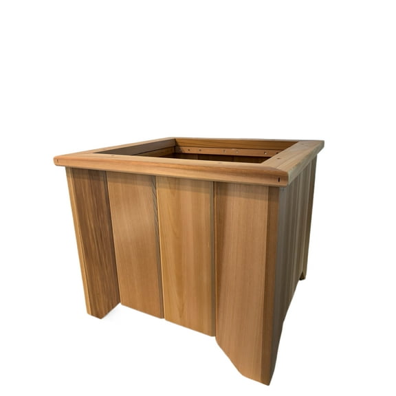 T&L Large Square Planter Box - unstained
