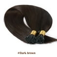 thumbnail image 2 of SEGO I Tip Hair Extensions Human Hair Highlight Remy Straight Ombre Stick Tip Keratin Real Human Hair Extensions, 2 of 8