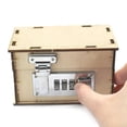 thumbnail image 4 of Ahorro Bloqueo Caja de Dinero Madera DIY Ciencia Juguetes Proyectos Escolares Zulema contraseña de los niños, 4 of 8