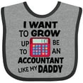 thumbnail image 3 of Inktastic I Want To Grow up To Be An Accountant Like My Daddy Boys or Girls Baby Bib, 3 of 4