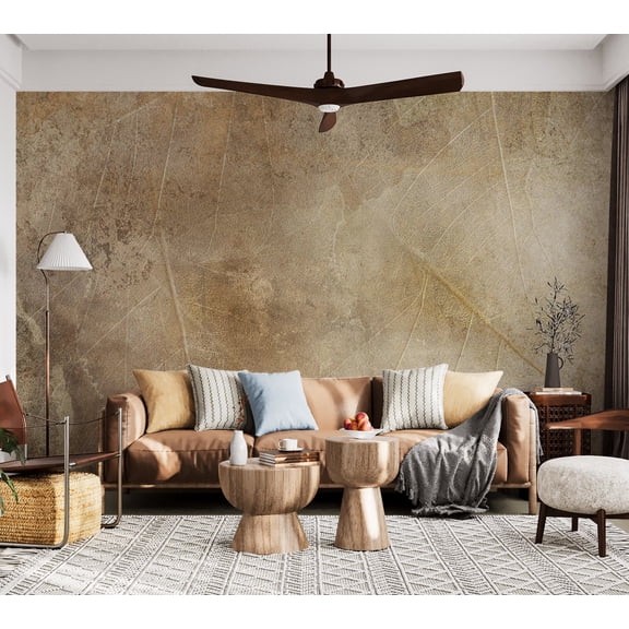 Surface Texture Wallpaper Wall Mural - Subtle Leaves