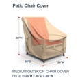 thumbnail image 6 of Budge Medium Beige Patio Outdoor Chair Cover, All-Seasons (2 Pack), 6 of 9