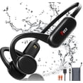 thumbnail image 1 of Auriculares de conducción ósea FEICO Bluetooth 5.3 32GB IP68 negros, 1 of 6