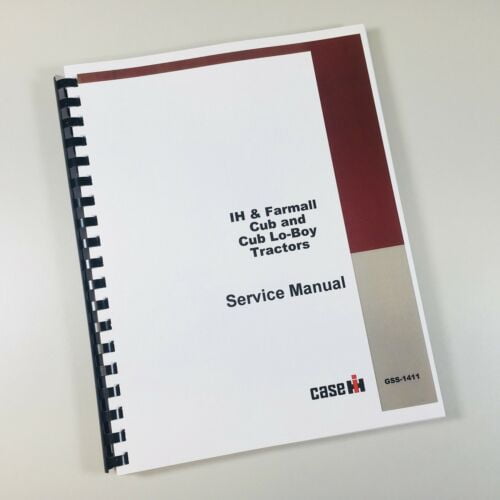 International Farmall Cub Cub Lo Boy Tractor Shop Service Repair Manual Ovhl Walmart Com Walmart Com