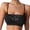 Black, variant on Women’s Solid‑Color Lace Camisole Bralette, Adjustable Thin Straps Everyday Comfort Bra Black M