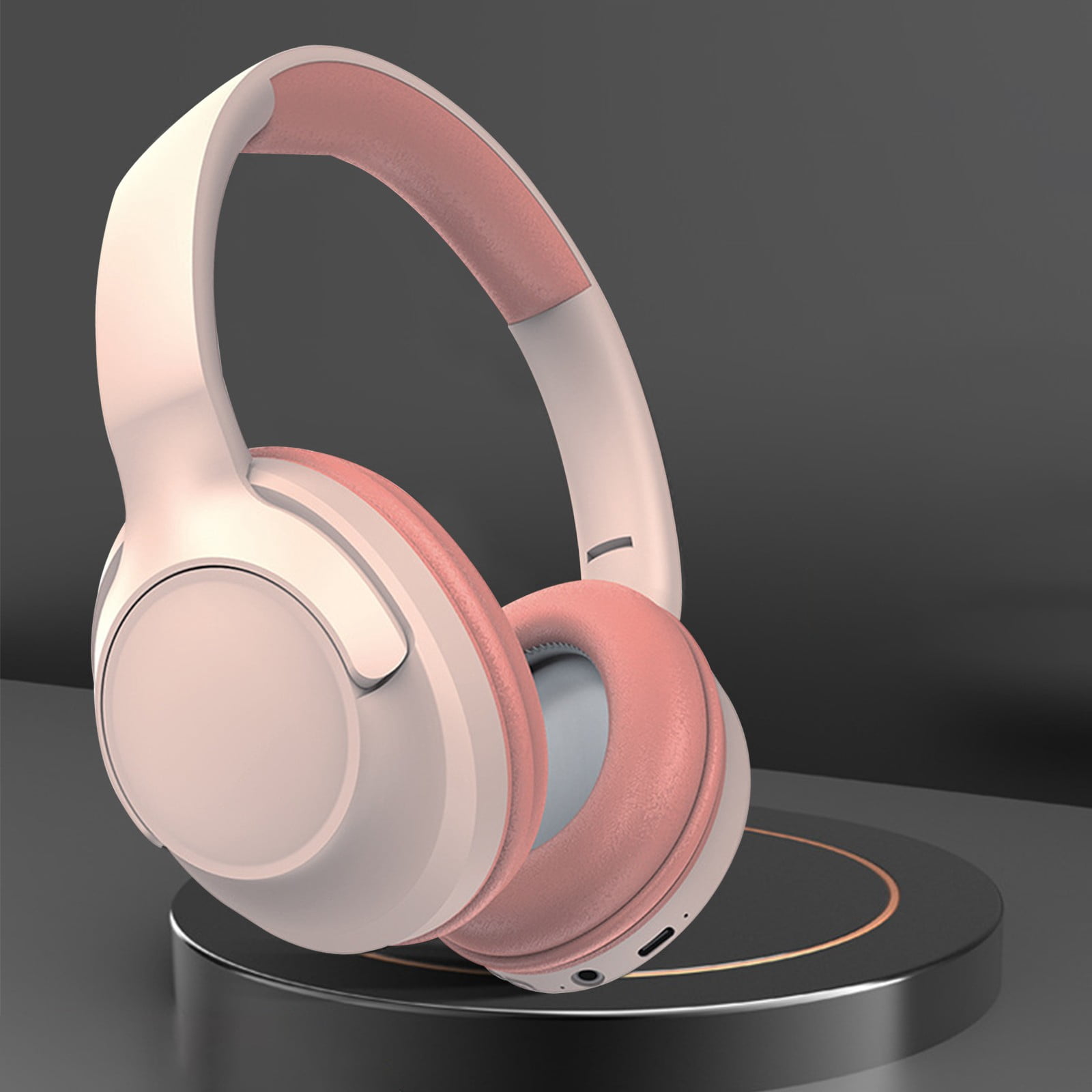 Wireless Headphones for TV, TV Headphones Wireless for Seniors, Multi-function Transmitter Charging Base, Audio Sync, 65Hrs Worktime, Bluetooth Headphones for TV, Gift for the Elderly & Parents(Pink)