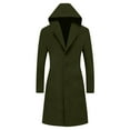 thumbnail image 4 of Winter clothing for women Plus Size Casual Winter Warm Long Hooded Overcoat Loose Fit Long Sleeve Daily Wear Solid Color Long Length Outerwear Jacket, 4 of 6