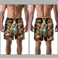 thumbnail image 3 of luoweisi Men's Beach Shorts Quick Dry Swim Trunks with Mesh Lining Easter Rabbit S, 3 of 5