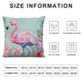 thumbnail image 5 of ARISTURING  Pillowcase Pink Flamingo Floral Pastel Throw Pillow Covers Shells for Couch Office Bedroom Home Decoration, 5 of 5