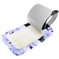 thumbnail image 2 of Square 2Pack PU Leather Blue Flowers Cruise Luggage Tag with Privacy Cover and Name ID Tag for Travel Handbags Backpacks Luggage Tags, 2 of 6