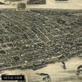 thumbnail image 2 of HISTORIX 1888 Davenport Iowa Vintage Map Poster Wall Art Print, 18 x 24 Inch, 2 of 8