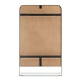 thumbnail image 4 of Kate and Laurel Chadwin Rectangle Wall Mirror with Shelf, Black 20x34, 4 of 9