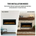 thumbnail image 6 of 50In. Electric Heater Fireplace Insert With Variable Flames And Remote Control, 6 of 9
