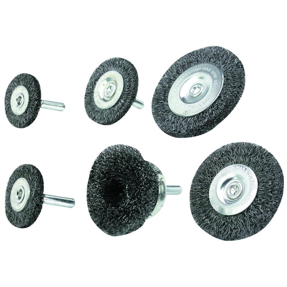 Wire Wheel/Cup Brush Set 6 Pc