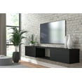 thumbnail image 2 of Sculley 71'' Floating Tv Stand Wooden Black, 2 of 10