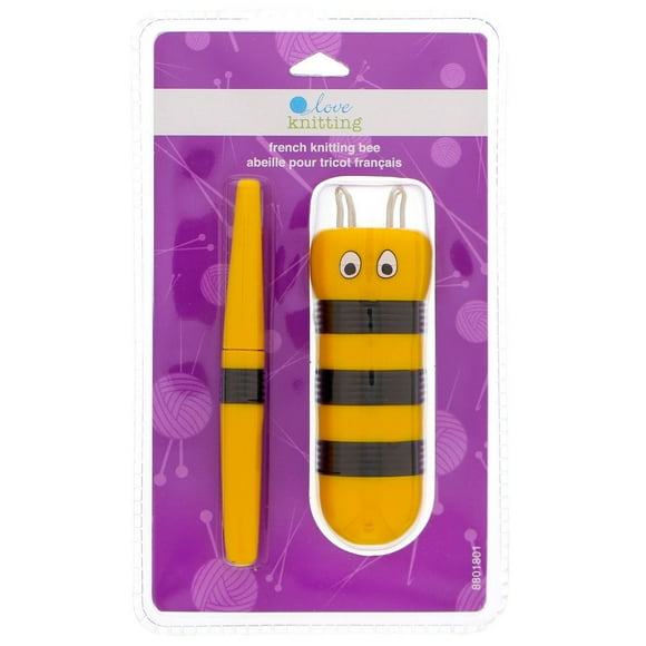 Abeille pour tricot Français Love Knitting 1 abeille-tricotin français