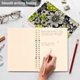 thumbnail image 4 of FORMRS 1-Subject Spiral Notebook 8" x 5" College Ruled 60 Refillable Sheet A5 Hard Cover, 2 Pack, Beige Flower Pattern, 4 of 7