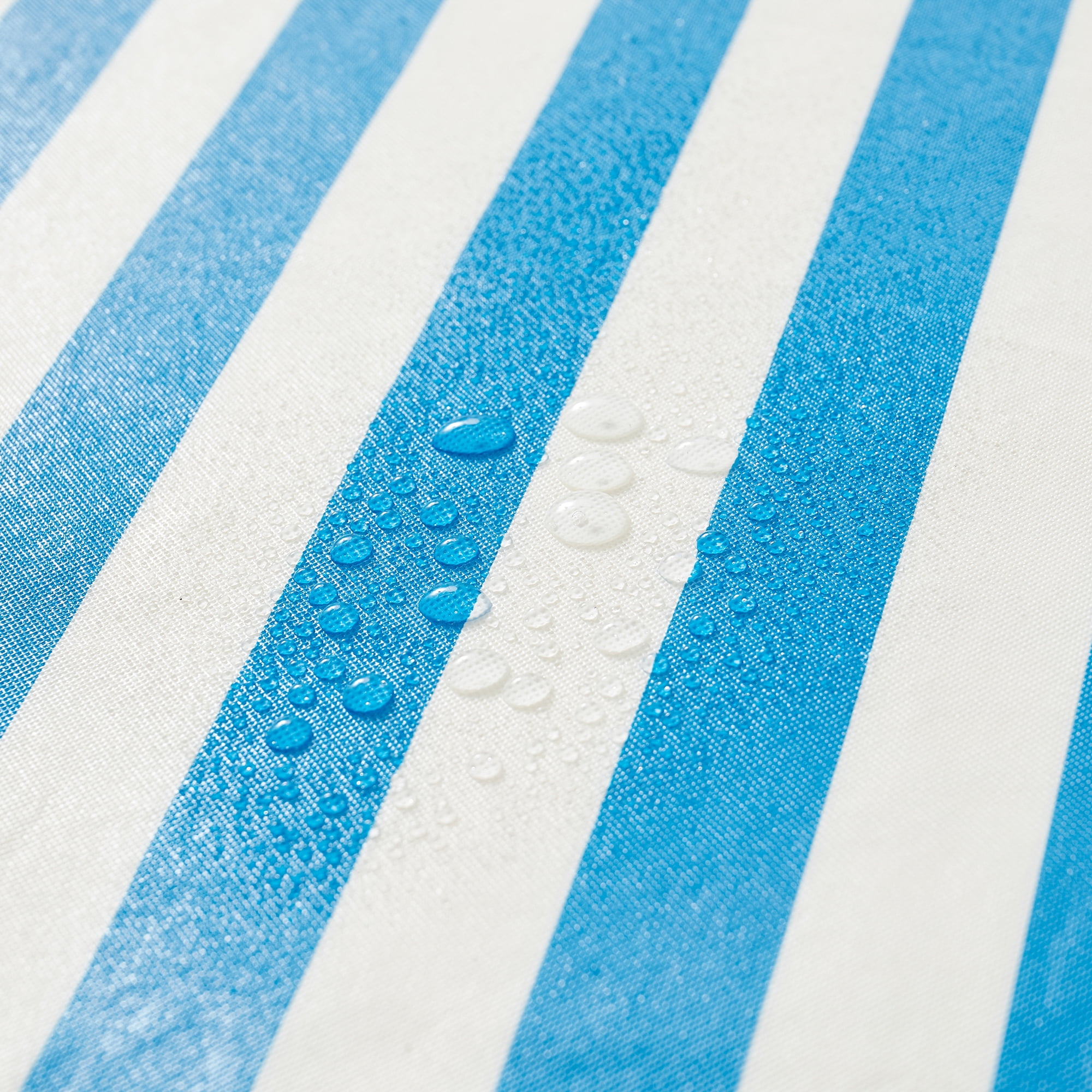 Mainstays Summer Fun Tablecloth, Indoor & Outdoor Table Decoration 70" Round - Blue Striped
