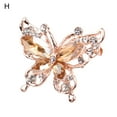 thumbnail image 2 of Xinyolin Lady Pin with Rhinestone Butterfly Shape - Multi Colors Stainless Dress Brooch for Prom, 2 of 8