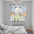 thumbnail image 4 of Easter Kitchen Curtains Window Panels, Spring Watercolor Bunny Eggs Flower Wood Grain Blue Insulated Window Treatment Curtain, Grommet Curtains for Bedroom/Living Room/Bathroom, 2 Piece 27.5"Wx39"L, 4 of 8