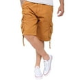 thumbnail image 5 of Mens Casual Slim Fit Cotton Solid Multi-Pocket Cargo Twill Shorts Mud 38, 5 of 6