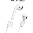 thumbnail image 5 of [2 Pack] Magnetic Strap for Airpods Silicone Anti-Lost Strap with Strong Magnetic Adsorption Connector Sports Neck Around Cord Strap for Airpods 2/1 (Black+White), 5 of 5