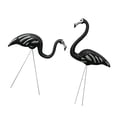 thumbnail image 1 of Paquete de 2, 30 Pulgadas, Adorno de Negra Grande para Patio de Flamencos / Adornos de Césped de Flamencos / Estacas de Jardín de Flamencos D Baoblaze Decoración para el hogar del jardín Flamingo, 1 of 8
