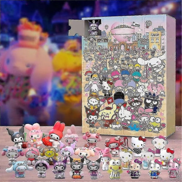 24 Days Countdown Calendar 2023 Christmas Advent Calendar 24pcs Sanrio Figures Doll Toys Xmas Blind Box Gift Daor2318_Perfect Gift
