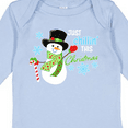 thumbnail image 4 of Inktastic Just Chillin' This Christmas Fun Snowman in Top Hat Boys or Girls Long Sleeve Baby Bodysuit, 4 of 5