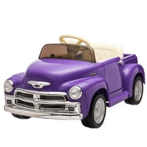 12V Kids Ride-On Cars Licensed Chevrolet Electric Ride-On Sports Car Toy with Parents Remote Control Music LED Lights for Boys Girls Ages 3- 8 YO, Purple