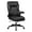 Black - 2" Higher, variant on ATHOPE Leather Office Chair, Executive Big and Tall Office Chair with High Back and Wheels, Ergonomic Comfy Desk Chair, Adjustment Computer Chair with Padded Arms, 360°Swivel Free, Gray