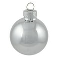thumbnail image 4 of Northlight 10ct Silver Shiny and Matte Glass Ball Christmas Ornaments 1.75" (45mm), 4 of 7