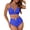 Blue, variant on Bikinis for Women 2 Piece Sets Bathing Suits High Waist Swimsuits Texture Bikini Swimming Suits Cut Out Vacation Outfits Khaki 2XL