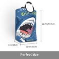 thumbnail image 3 of KLL Great White Shark Laundry Hamper,Large Canvas Fabric Lightweight Storage Basket Toy Organizer Dirty Clothes Collapsible Waterproof, 3 of 6