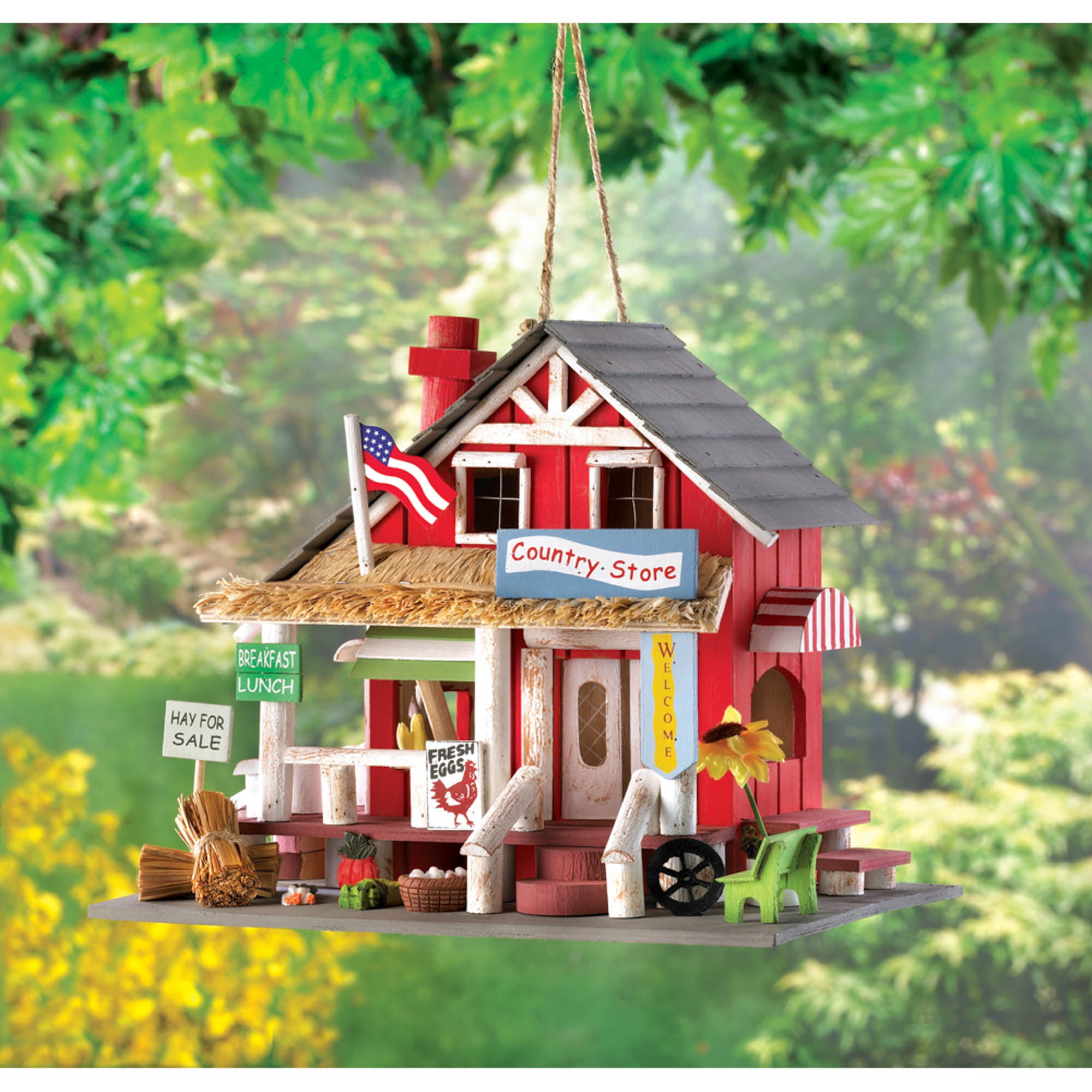 Zingz & Thingz Rustic Country Store Birdhouse 10.25x7x9