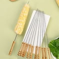 thumbnail image 6 of Gnmfd Stainless Steel BBQ Shish Kabob Skewers, Extra-Long Grill Sticks for Meat Vegetables Seafood, Sharp Tip Easy Food Loading, Outdoor Barbecue Party, Kitchen Cooking Accessory, 6 of 6