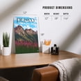 thumbnail image 4 of Frisco, Colorado, Fireweed and Mountains (12x18 Aluminum Art, Indoor Outdoor Metal Sign Decor), 4 of 5