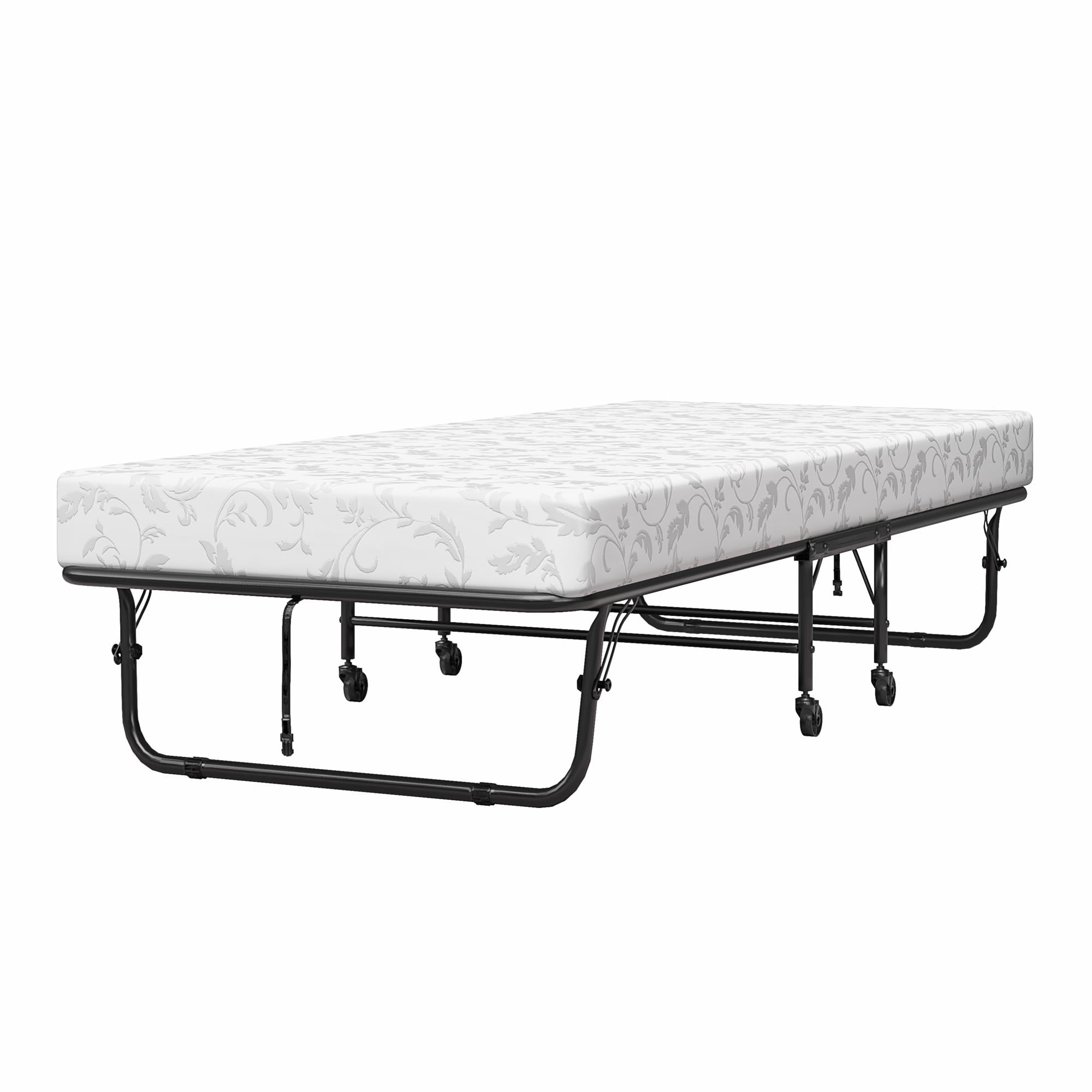 DHP Folding Rollaway Guest Bed with 5" Mattress, Twin