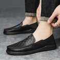 thumbnail image 6 of Men's Casual Loafers Slip On Leather Shoes Comfortable Driving Shoes Male Moccasins Classic Penny Loafer Flats Boat Shoes, 6 of 10