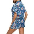 thumbnail image 4 of EchfiProm Womens Christmas Pajamas 2 Piece Set Sleepwear Cozy Satin Xmas Lounge Sets for Ladies Funny, 4 of 6