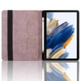 thumbnail image 7 of for Samsung Galaxy Tab A8 10.5 inch Release 2022 (SM-X200/SM-X205) Case, Rhombus Grid Pattern Multiple Viewing Angles Stand Slim Folio Cover (Pink), 7 of 7